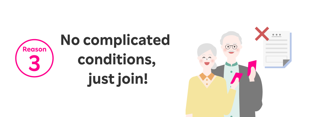 No complicated conditions, just join!