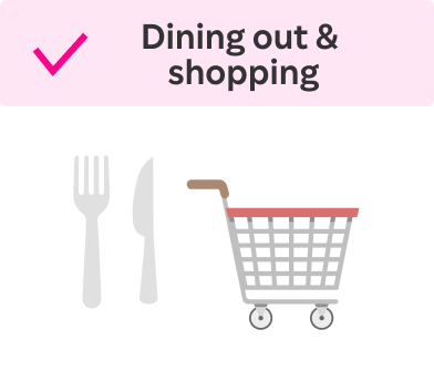 Dining out & shopping 