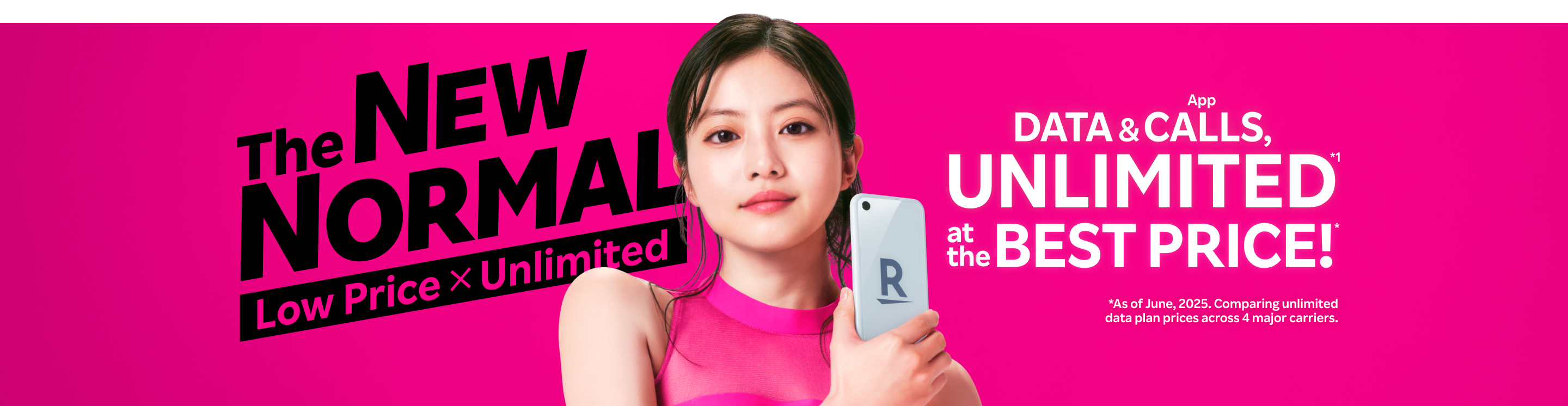Rakuten SAIKYO Plan or Rakuten SAIKYO U-NEXT, Choose what works for you. Data & App Calls, Unlimited!*1