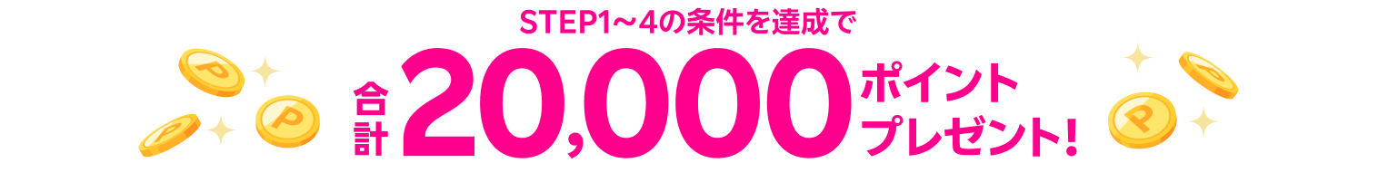 20,000ポイントプレゼント！