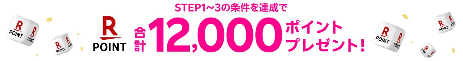 12,000ポイントプレゼント！