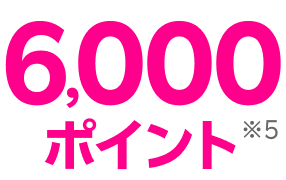 6,000ポイント
