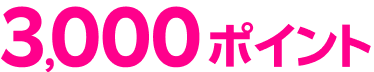 3,000ポイント