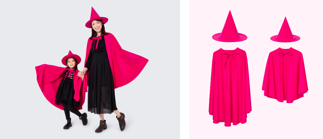 楽天モバイルオリジナル 親子の魔女仮装セット