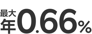 最大年0.66%