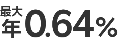 最大年0.64%