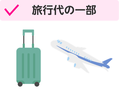 旅行代の一部