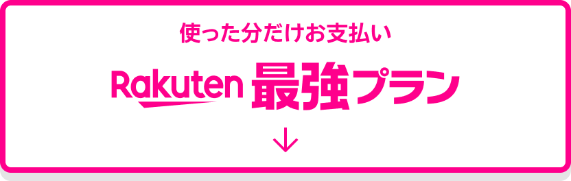 使った分だけお支払い Rakuten最強プラン