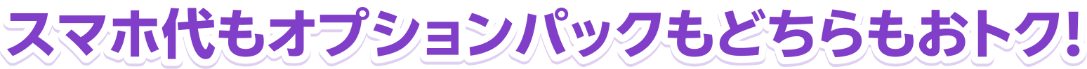 オプションパックをセットにしてもおトク!