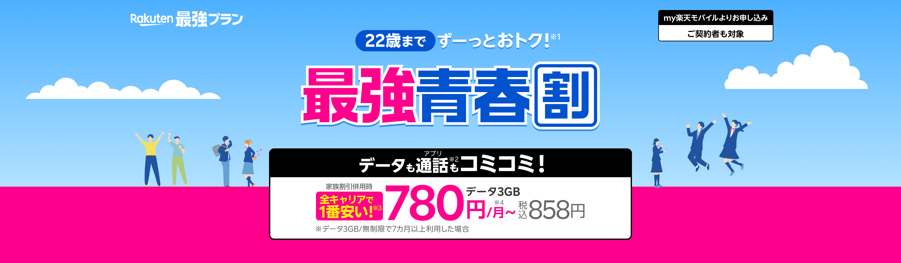 22歳まではずーっとダブルで安い!最強青春割