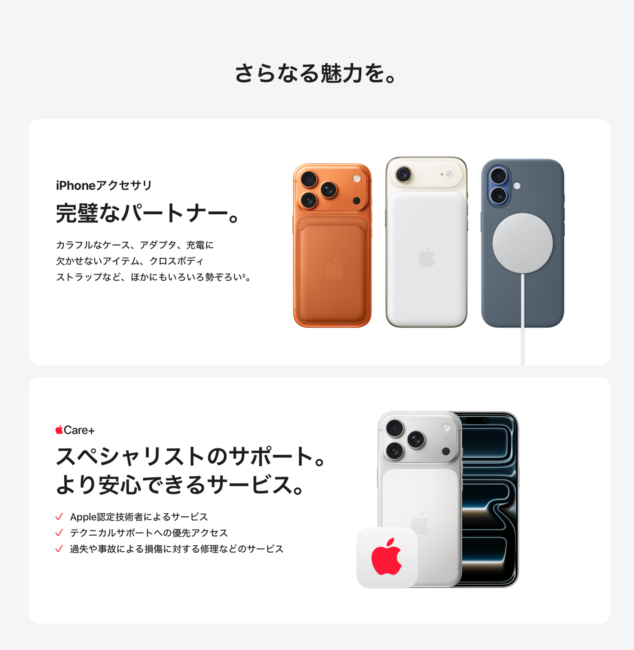 さらなる魅力を。