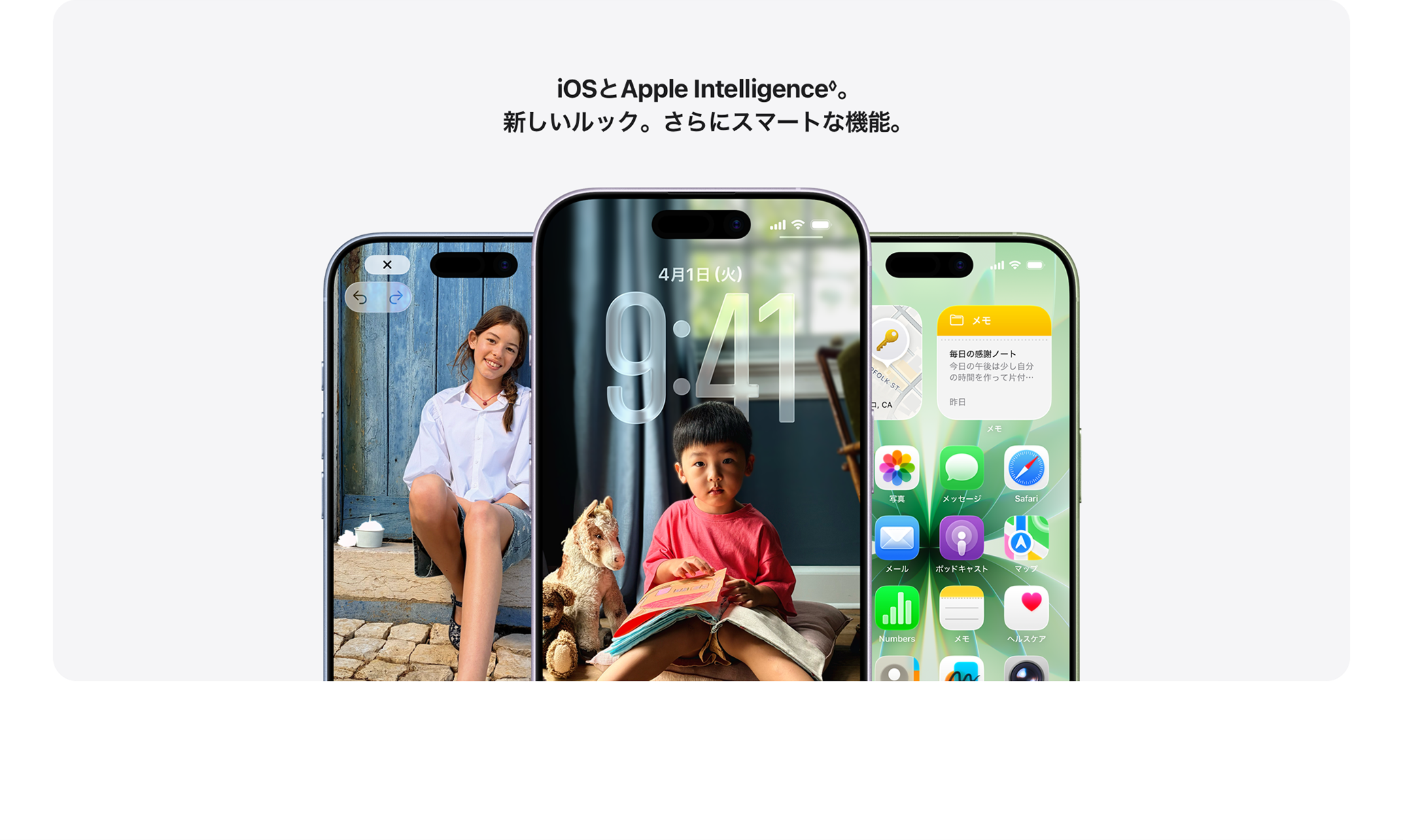 Dynamic Islando / アクションボタン。 / eSIM。 / iOS & Apple Intelligence